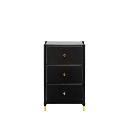 Комод Leset Нирита/Хайди, 3 ящика, Черный