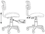 Стул компьютерный Бюрократ CH-W299/PK/TW-13A
