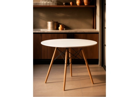 Стол деревянный Woodville by Лайфмебель Table 80 white / wood