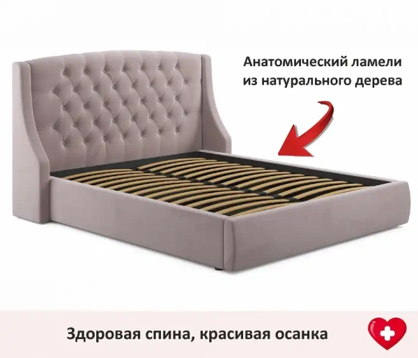 Кровать полутораспальная Stefani 2000x1400 с ПМ и матрасом PROMO B COCOS