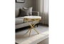 Журнальный стол Woodville Monika 50х55 marble / gold