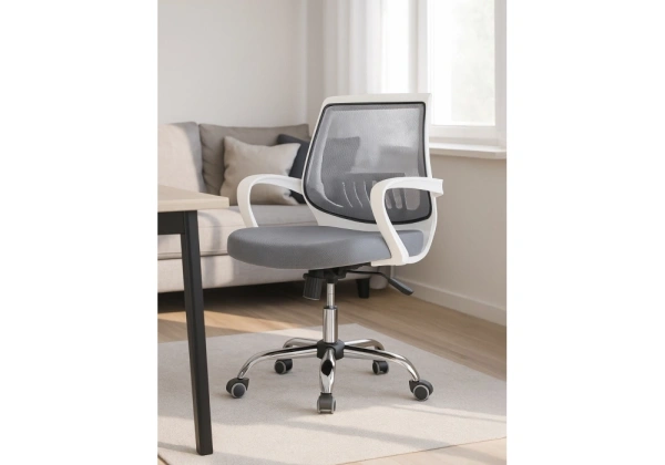 Компьютерное кресло Woodville Ergoplus light gray / white