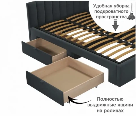 Кровать полутораспальная Milena 2000x1200
