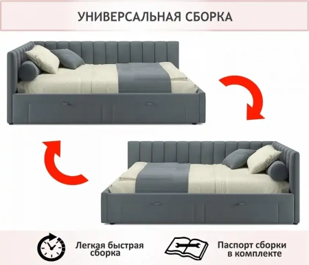 Кровать полутораспальная Milena 2000x1200