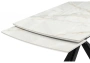 Керамический стол Woodville Катчел 120(180)x80 calacatta gold / черный