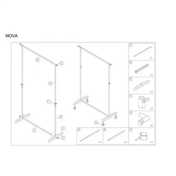 Вешалка гардеробные Nova