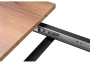 Стол деревянный Notta by Лайфмебель раскладной Лота Лофт 140 25 мм дуб делано темный / черный матовый