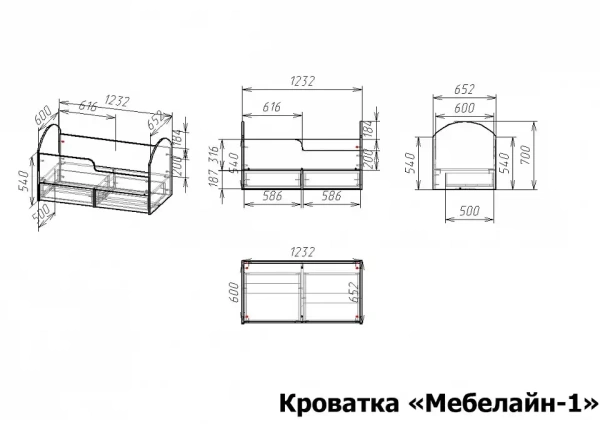 Кровать Мебелайн-1