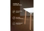Стол деревянный Woodville Table 120 white / wood