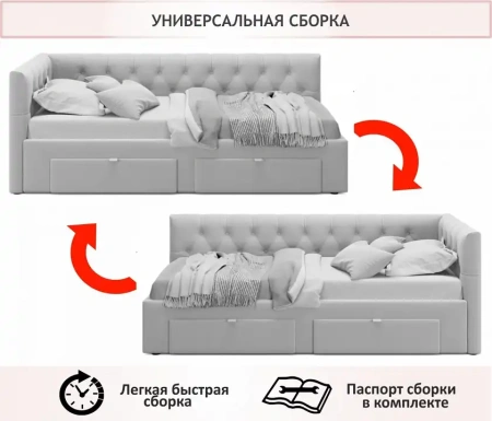 Кровать полутораспальная Afelia 2000x1200