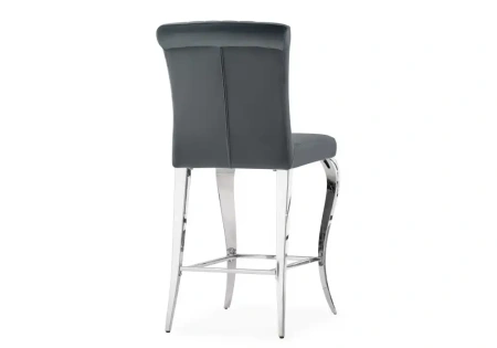Барный стул Woodville Joan dark grey / steel
