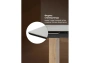 Керамический стол Woodville Бернардо 180x90 statuario titan gloss / дуб монтана