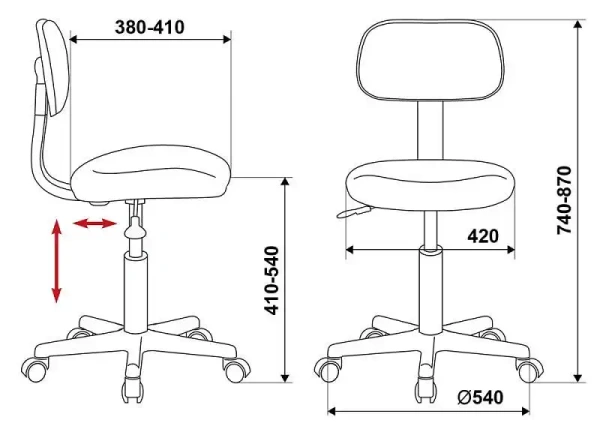 Стул компьютерный CH-1201NX/BLACK