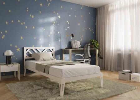 Кровать КМД 47 АЙРИС 900, белый