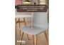 Пластиковый стул Woodville Кобе серый new