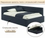 Кровать полутораспальная Aura 1200