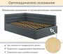 Кровать полутораспальная Aura 1200