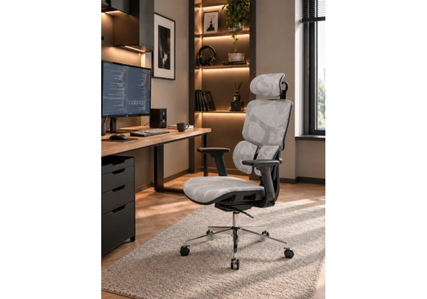 Офисное кресло Woodville Samur white / black