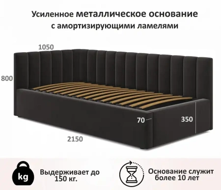 Кровать односпальная Milena
