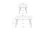 Стол деревянный Woodville Table 120 white / wood