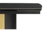 Керамический стол Woodville Бовер 180(220)x90 черный мрамор / черный / дуб натуральный