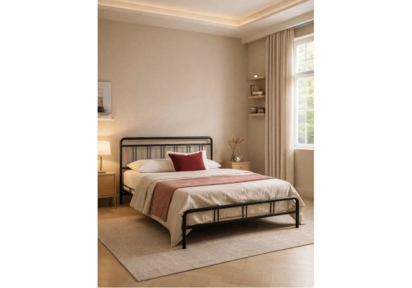 Кровать Woodville Рейк 160х200 черная