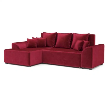 Каскад Левый угол (бархат красный STAR VELVET 3 DARK RED)