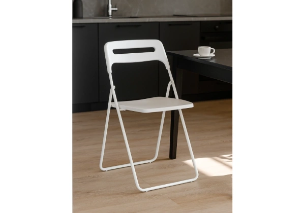 Пластиковый стул Woodville Fold складной white