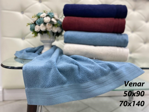 VENAR 70x140  (бордо) Пол. Махровое 1х6
