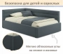 Кровать полутораспальная Aura 1200