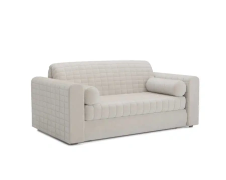 Диван аккордеон Барон №5 НПБ 140х200 см (Бархат бежевый STAR VELVET 6 LIGHT BEIGE)