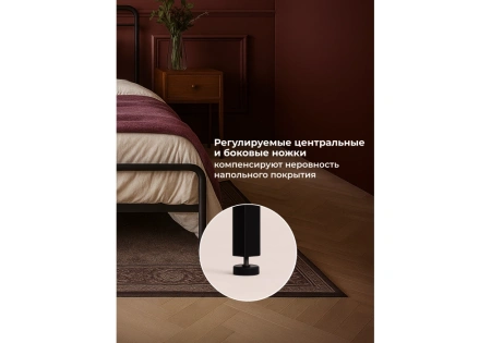 Кровать Woodville Рейк 120х200 черная