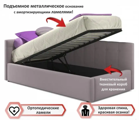 Кровать односпальная Bonna с матрасом Promo B Cocos 2000x900