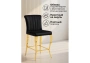 Барный стул Woodville Joan black / gold