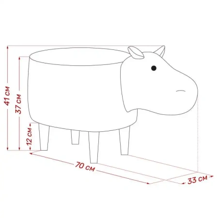 Пуф Leset Hippo COMBI