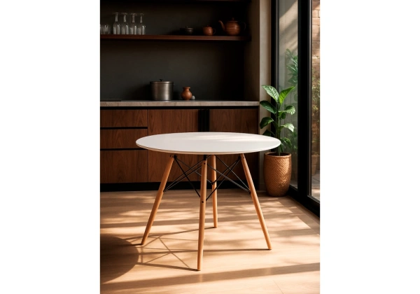 Стол деревянный Woodville by Лайфмебель Table 90 white / wood