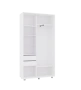 Шкаф-купе PRIME, 120х45х230 Белый с зеркалом