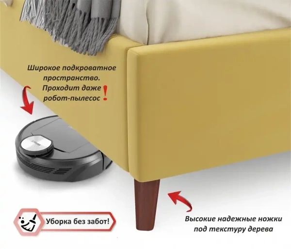 Кровать двуспальная Betsi 2000x1600