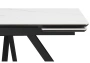 Керамический стол Notta Вилли 120(180)х80 snow alpin white / черный