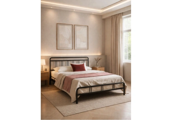 Кровать Woodville Рейк 160х200 черная
