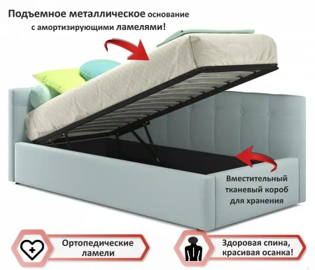 Кровать односпальная Bonna 2000x900