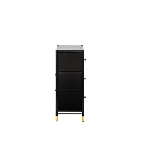 Комод Leset Нирита/Хайди, 3 ящика, Черный
