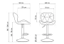 Барный стул Woodville Trio beige / chrome