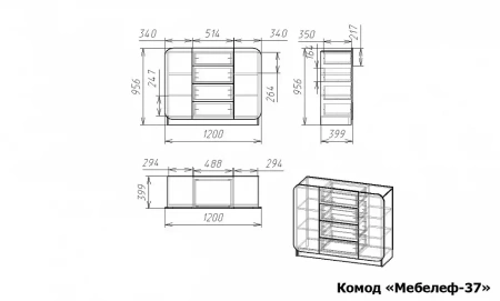 Комод Мебелеф-37