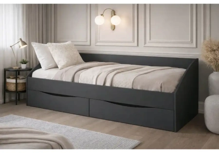 Кровать Woodville Эриол 90x200 графит