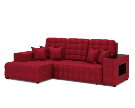 Мадрид Левый угол (бархат красный STAR VELVET 3 DARK RED)