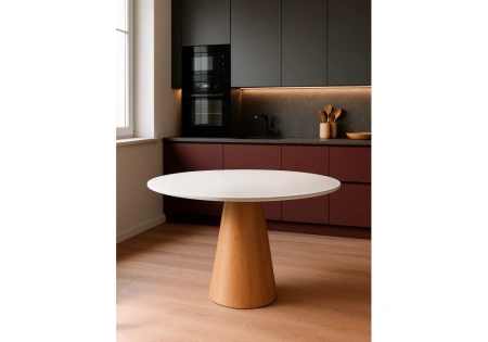 Стол деревянный Woodville Huge 120х75 white / brown