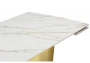 Керамический стол Woodville Готланд 160(220)x90 бежевый (fnz9206037) / золото