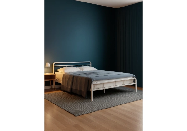 Кровать Woodville Рейк 140х200 белая