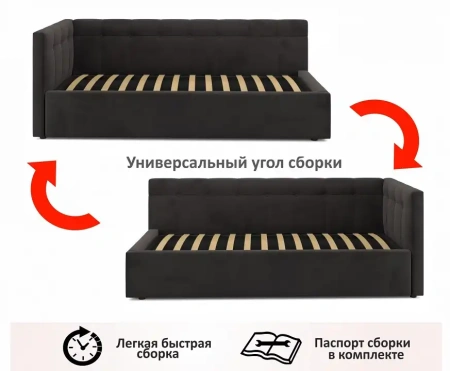 Кровать односпальная Bonna 2000x900 с ПМ